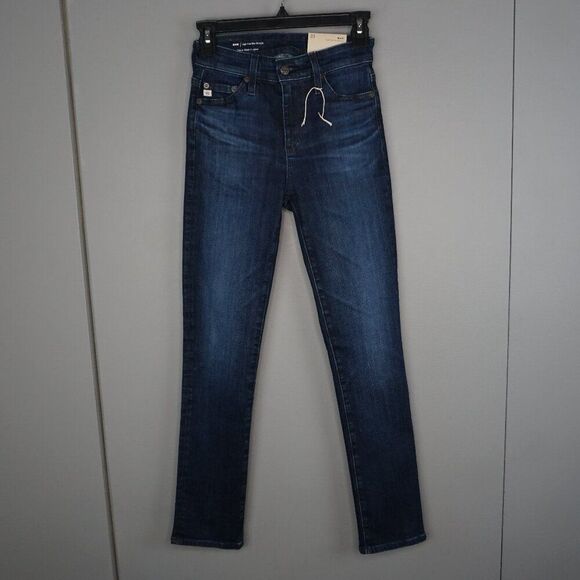 New AG Mari High Rise Stretch Slim Straight Leg Jeans in 8 Years Brooklyn sz 23 - Picture 2 of 16